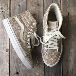 Silver glitter vans. Great condition, gently used